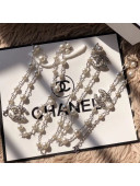 Chanel CC Pearl Chain Belt Silver 2019
