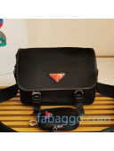 Prada Men's Nylon and Saffiano Leather Bag with Strap 2VD034 Black 01 2020