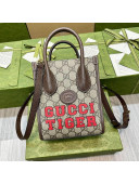 Gucci Tiger GG Canvas Mini tote Bag 671623 Beige/Red 2022