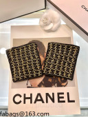 Chanel Lambskin Chain Gloves Black 2021 102922