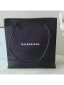 Balenciaga Calfskin North-South Small Shopping Bag Black 2017