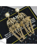 Chanel Cage Chain Earrings 2020