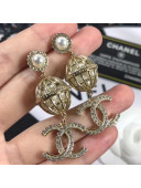 Chanel Metal Ball Earrings 2020