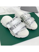Dior D-Wander Slide Sandals Grey 2021  