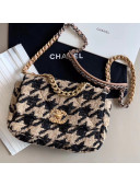 Chanel 19 Tweed Small Flap Bag AS1160 Black/Beige 2019