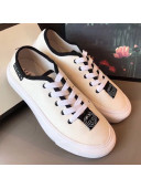 Gucci GG Label Canvas Platform Sneakers White 2019