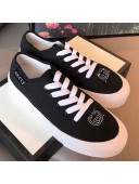 Gucci GG Label Canvas Platform Sneakers Black 2019