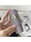 Chanel Crystal Lipstick Clutch with Chain 2021