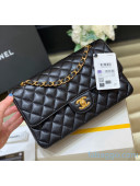 Chanel Quilted Grained Calfskin Medium Classic Flap Bag A01112 Original Quality Black 02 2021