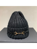 Gucci Horsebit Wool Knit Hat Black 2021