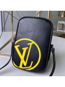 Louis Vuitton Men's Danube PM Epi Leather Shoulder Bag M55120 Black/Yellow 2019