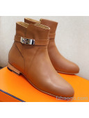 Hermes Calfskin Neo Ankle Boot Brown 2020
