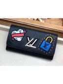 Louis Vuitton Twist Wallet in Epi Leather M63456 Black