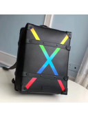 Louis Vuitton Men's Soft Trunk Rainbow Cross Backpack M30337 Black 2019