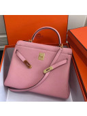 Hermes Kelly 25cm/28cm/32cm Togo Leather Bag Pink (Gold Hardware)