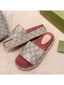 Kai x Gucci GG Platform Slide Sandal 573018 Beige 2021
