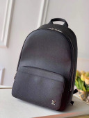 Louis Vuitton Men's Alex Backpack with Silver LV Emblem M30258 Black 2020