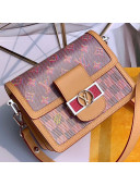 Louis Vuitton Mini Dauphine Monogram Pop Print Shoulder Bag M55454 Red 2019