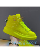 Alexander McQueen Patent Leather Sneakers with Lock Charm Yellow 2020 (For Women and Men)