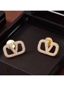 Valentino VLogo Crystal Earrings 2021 05