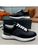 Chanel Suede and Nylon Sneakers G37122 All Black 2021