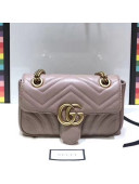 Gucci GG Marmont Matelassé Mini Shoulder Bag 446744 Nude 2018