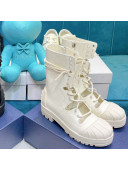 Dior Cut-out Calfskin Boots White 2021