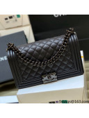 Chanel Quilted Original Haas Caviar Leather Medium Boy Flap Bag All Black (Top Quality)