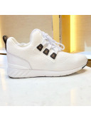 Louis Vuitton Aftergame Monogram Trim Knit Sneakers 1A57CO White 2019