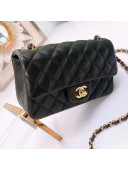 Chanel Lambskin Mini Flap Bag A69900 Black 2021(Gold-Tone Metal)
