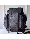 Louis Vuitton Men's Christopher Monogram Embossed Backpack GM M53285 Black 2019