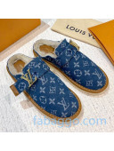 Louis Vuitton LV Cosy Monogram Denim Mules Dark Blue 2020 (For Women and Men)