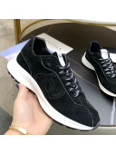 Chanel Suede Sneakers G37307 Black 2021