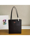 Prada Small Saffiano Leather Tote Bag 1BG342 Black 2020