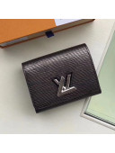 Louis Vuitton Metallic Epi Leather Short Twist Wallet 2017