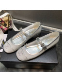 Chanel Mary Janes Flats G36482 Silver 2020