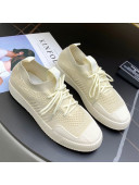 Chanel Knit Sock Sneakers Apricot 2021