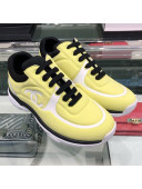 Chanel Lycra Patchwork Sneakers G34765 White/Yellow 2019