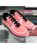 Chanel Lycra Patchwork Sneakers G34765 Pink/White 2019
