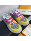 Louis Vuitton LV Ollie Print Sneakers 1A8Q8X Yellow 2021 (For Women and Men)