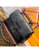 Louis Vuitton Ambassadeur PM Messenger Bag in Black Seal Leather M58711 2021