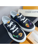 Louis Vuitton LV Ollie Print Sneakers 1A8QBR Black 2021 (For Women and Men)