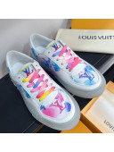 Louis Vuitton LV Ollie Print Sneakers 1A8SI2 Pink 2021 (For Women and Men)