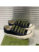 Gucci x Converse Canvas Low-top Sneakers Black 2021 (For Women and Men)