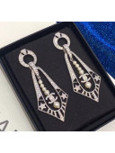 Chanel Silver Crystal Earrings 56 2020