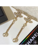 Chanel Pearl CC Chain Earrings 2019