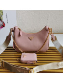 Prada Re-Edition 2005 Saffiano Leather Hobo Bag 1BH204 Pink 2020
