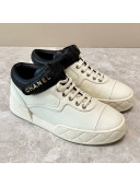 Chanel Lambskin Mid-Top Sneakers G34967 White 2019