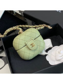 Chanel Quilted Lambskin Airpods Pro Case with Chain AP1829 Green 2021