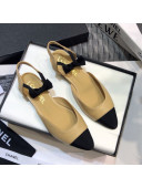 Chanel Lambskin Flat Mary Janes Slingback with Bow G36361 Nude 2021